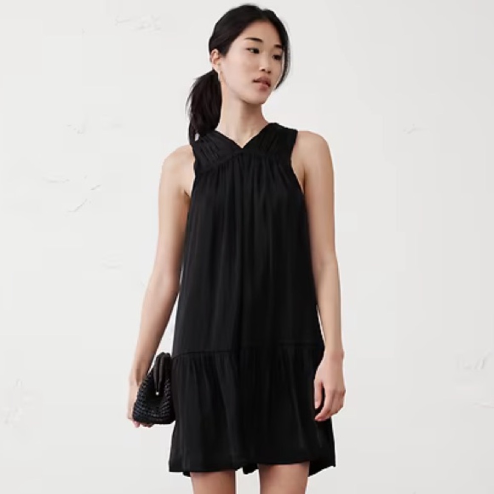 Banana Republic Black Halter Mini Dress NWT
